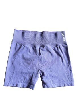DFYNE Lavender Compression Scrunch Impact Activewear Women's Large Shorts